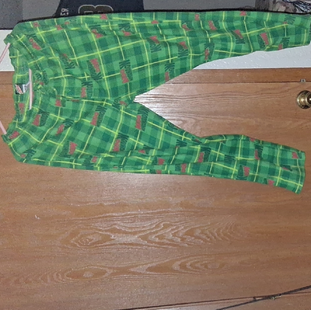 Vibrant Green and Red Joggers with Elastic Waistband